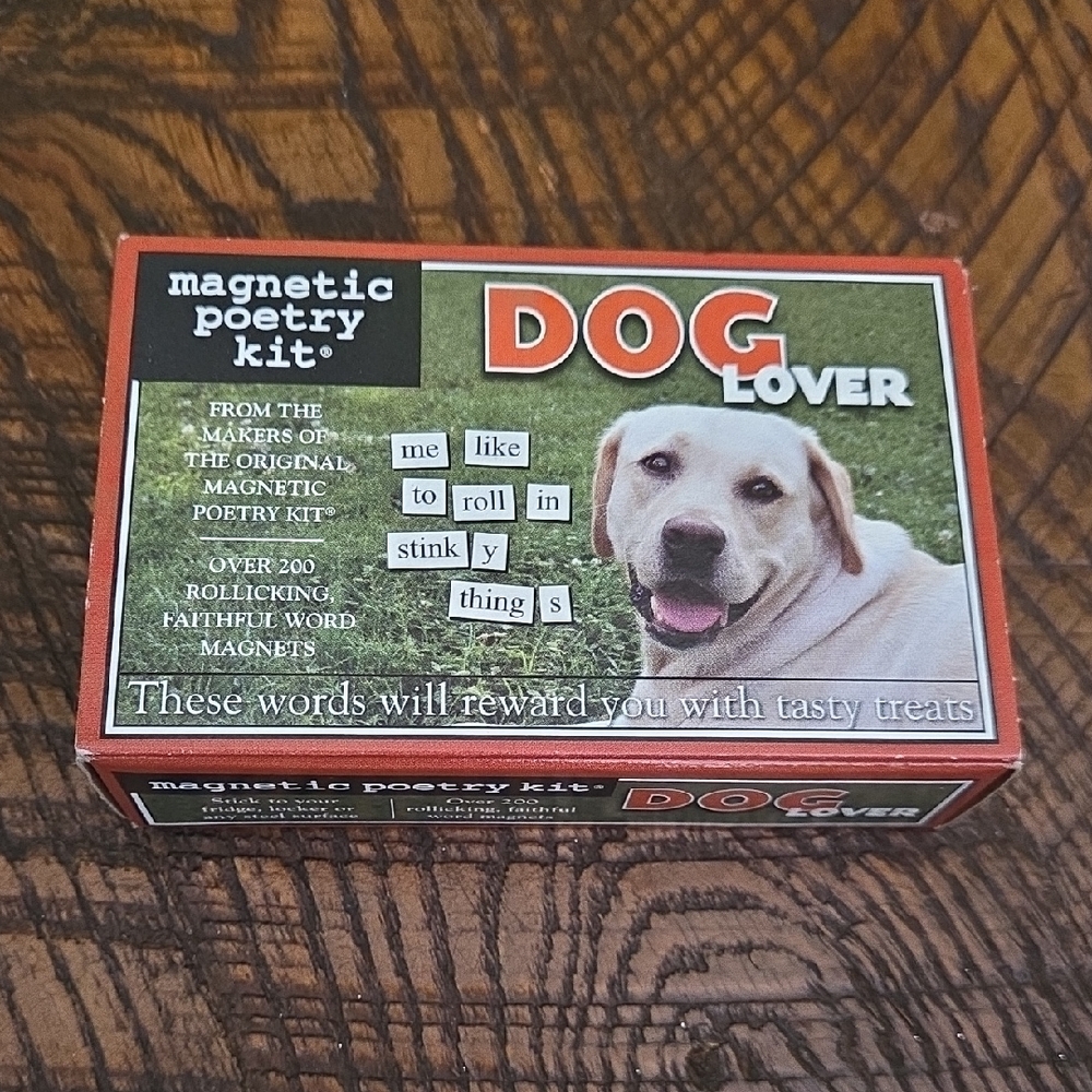 3/$20 NWT Magnetic Dog Lover Poetry Words - Game